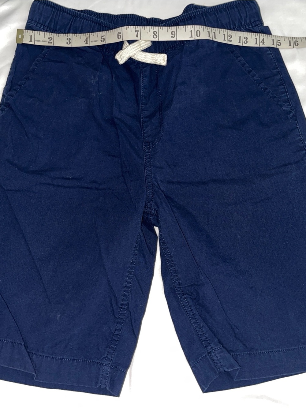 PLACE Kids Navy Drawstring Casual Shorts Youth Sz 16 SKU: 0825-37